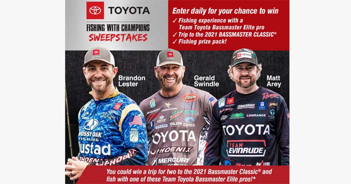 Toyota Fishing with Champions Sweepstakes