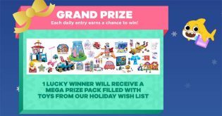12 Days of Nick Jr. Holiday Sweepstakes & Instant Win Prizes