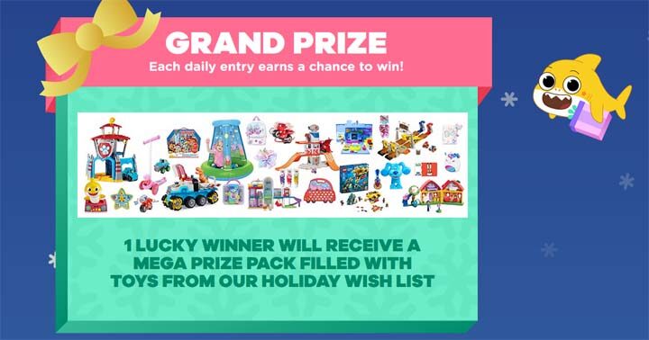 12 Days of Nick Jr. Holiday Sweepstakes & Instant Win Prizes