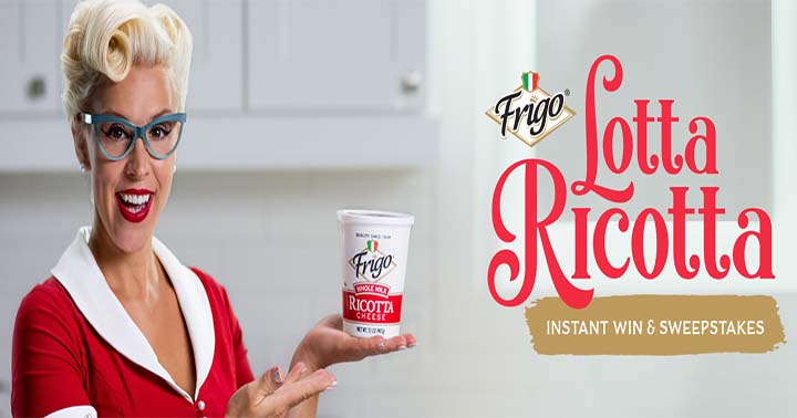 Frigo Cheese Lotta Ricotta Instant Win Game & Sweepstakes