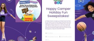 Happy Camper Holiday Fun Sweepstakes