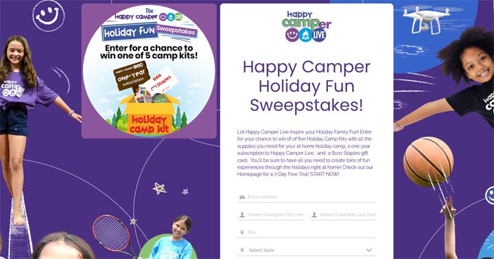 Happy Camper Holiday Fun Sweepstakes