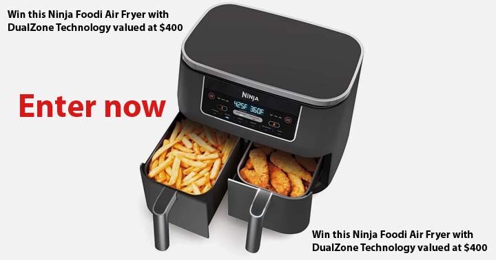 The Gate Magazine Ninja Foodi Dual Zone Air Fryer Giveaway