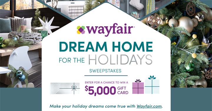HGTV Wayfair’s Dream Home for the Holidays Sweepstakes