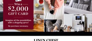 Linen Chest Win a $2,000 Shopping Spree Contest