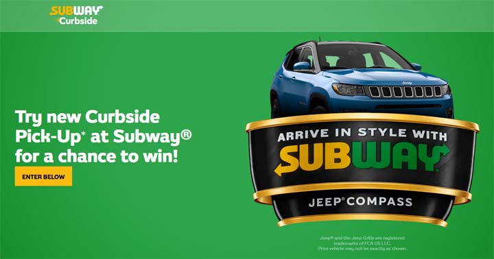 Arrive in Style with Subway Curbside Pick-Up Contest