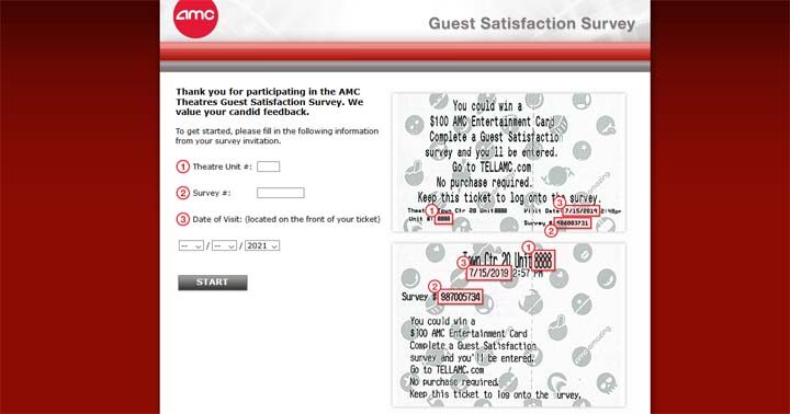 AMC Guest Satisfaction Survey Sweepstakes