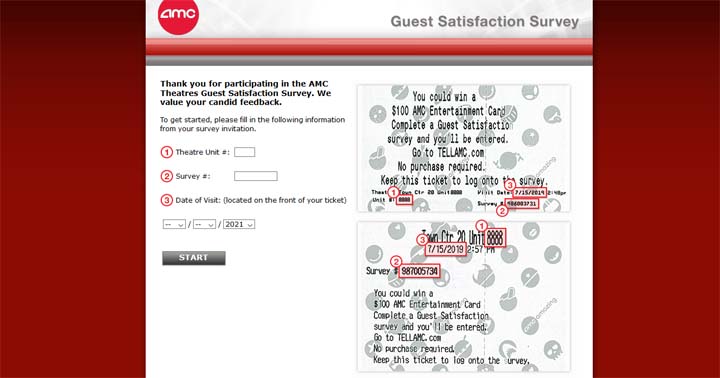 AMC Guest Satisfaction Survey Sweepstakes