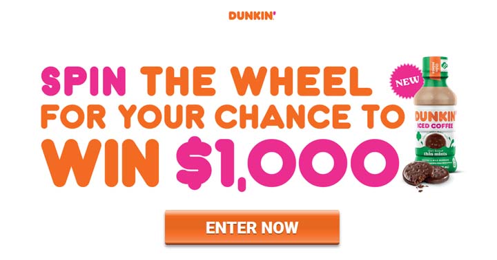 Dunkin’ Spin Sweepstakes