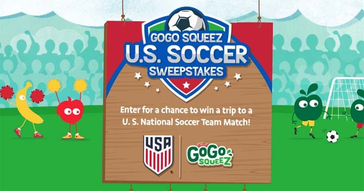 GoGo squeeZ U.S. Soccer Sweepstakes