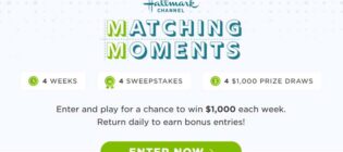 Hallmark Channel Matching Moments Sweepstakes