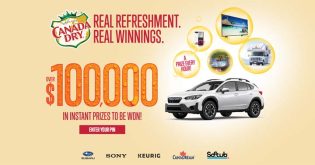 Canada Dry Real Refreshment Real Winnings Contest