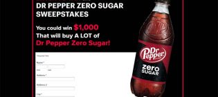 Dr Pepper Zero Sugar Sweepstakes