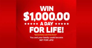 PCH Win $1,000.00 a Day for Life