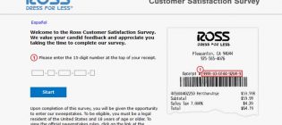 Ross Dress for Less Customer Satisfaction Survey Contest