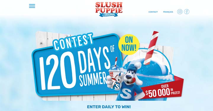 Slush Puppie 120 Days of Summer Contest