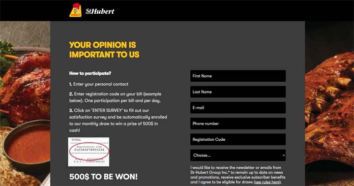 St-Hubert Customer Satisfaction Survey Contest