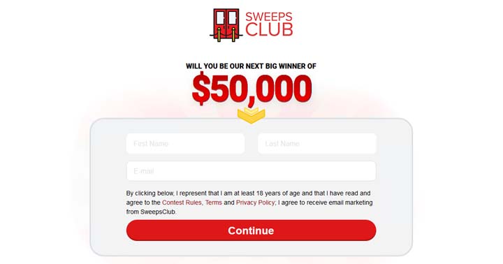 Sweepsclub $50k Grand Prize Sweepstakes