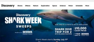 Discovery Shark Week Sweepstakes