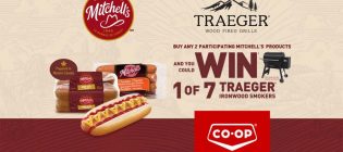 Mitchell’s Win 1 of 7 Traeger Smokers Contest