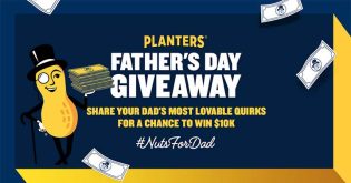 Planters Nuts for Dad Social Sweepstakes