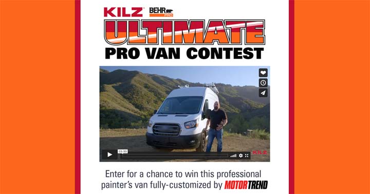 Kilz & Behr Pro Ultimate Pro Van Contest