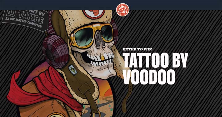 New Belgium Brewing Voodoo Ranger Tattoo Giveaway