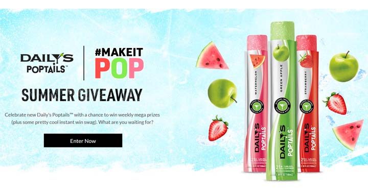 Daily’s Poptails Make it Pop Instant Win Game and Sweepstakes