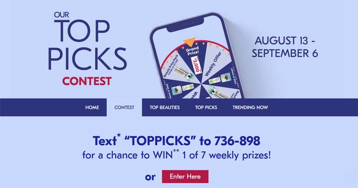 Shoppers Drug Mart Top Picks Contest