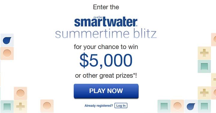 smartwater Summertime Blitz Sweepstakes