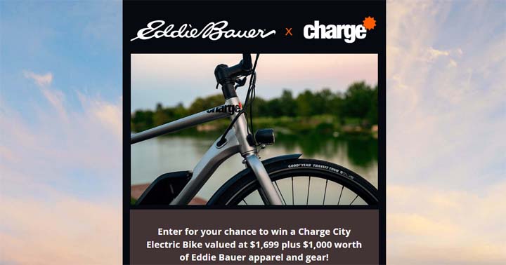 Eddie Bauer Charge Bike Giveaway