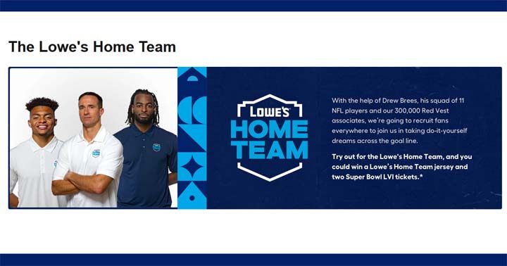 Lowe’s Home Team Contest