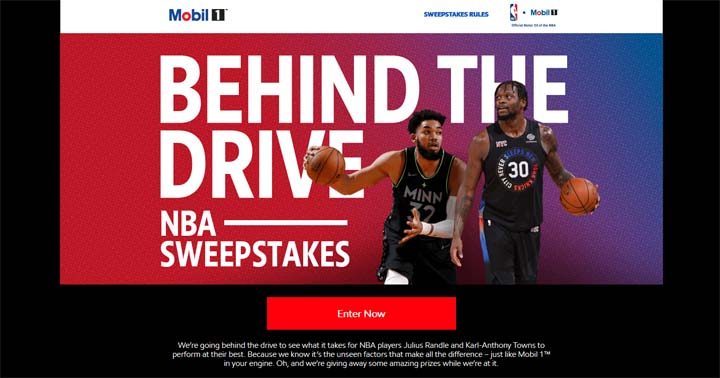 Behind the Drive Mobil 1 NBA Sweepstakes