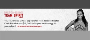 Staples x Toronto Raptors Back-to-School Team Spirit Contest