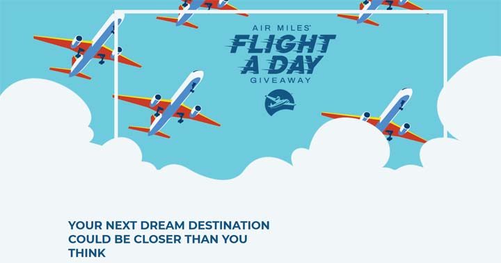 Air Miles Flight a Day Giveaway
