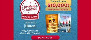 Hallmark Channel Countdown to Christmas Movie Game Sweepstakes