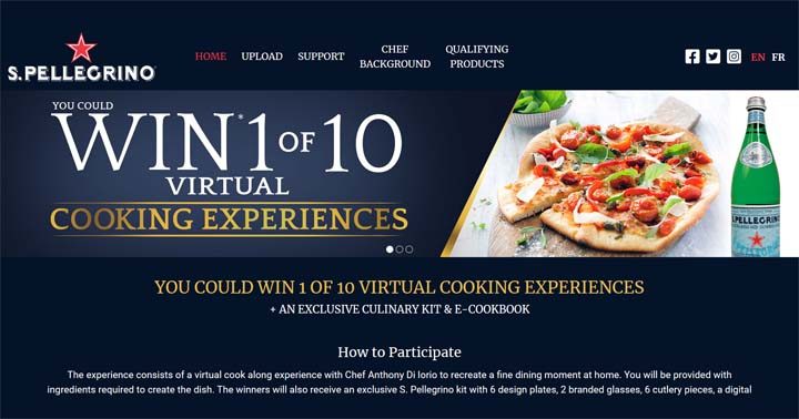 S. Pellegrino Dine at Home Sweepstakes