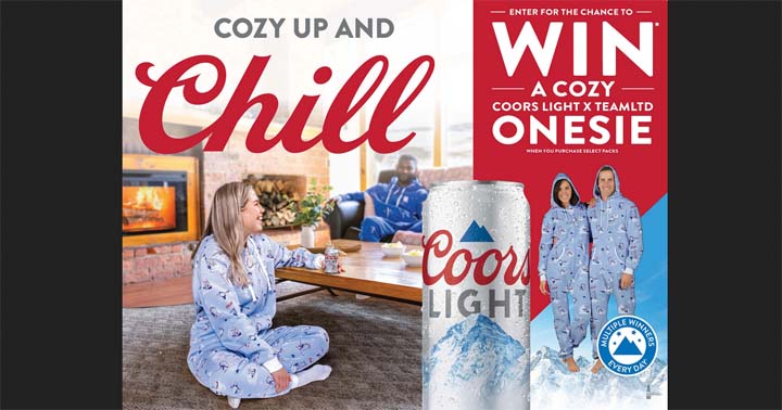 Coors Light Winter Cozy Up Onesie Contest