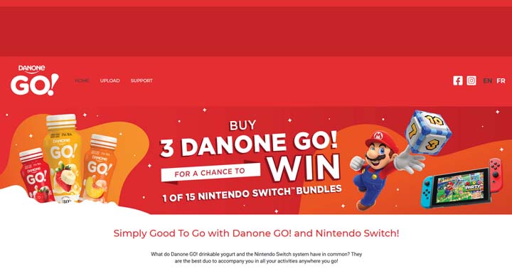 Danone GO x Nintendo Switch Contest