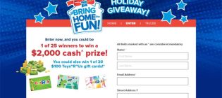 Hasbro Bring Home the Fun Contest