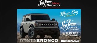 Sea Foam New Bronco Giveaway