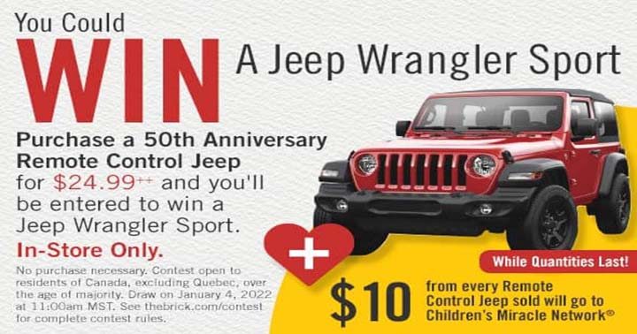 Brick 50th Anniversary with Jeep Contest