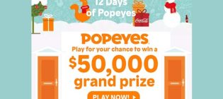 12 Days of Popeyes Sweepstakes