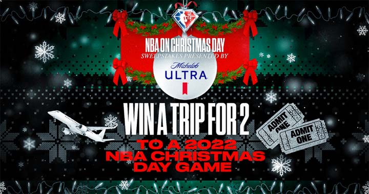 NBA & Michelob Ultra Christmas Day Sweepstakes