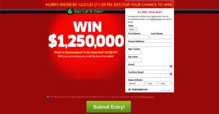 PCH.com Win a $1,250,000.00 prize from Giveaway No. 15000