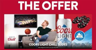 Coors Light x Basketball Slides Promotion