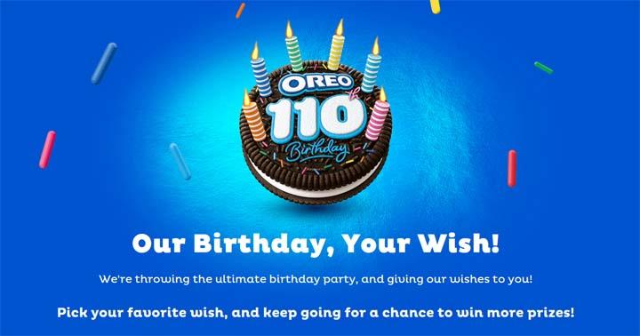 OREO 110th Birthday Promotion Sweepstakes