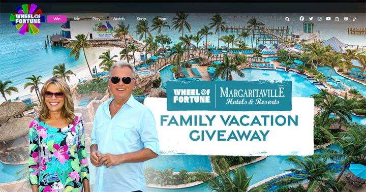 Wheel of Fortune Margaritaville Family Vacation Giveaway