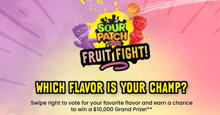Sour Patch Kids Fruit Fight Sweepstakes
