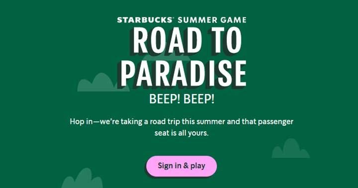 Starbucks Summer Game